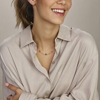 Buddha to Buddha Buddha to Buddha 161bl E+Komag  armband heren in zwart leer met 925 zilveren sluiting Buddha to Buddha Buddha to Buddha 161bl E+Komag  armband heren in zwart leer met 925 zilveren sluiting