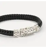 Buddha to Buddha Buddha to Buddha 863BL maat E Nurul/Ellen mix bracelet leather black