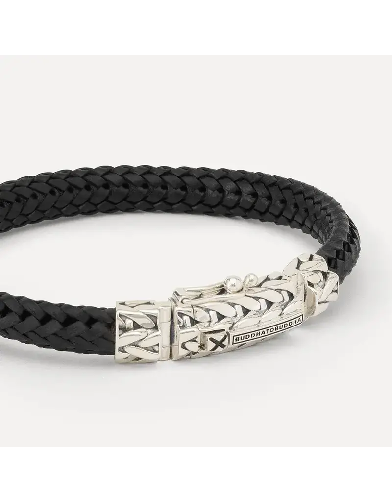 Buddha to Buddha Buddha to Buddha 863BL maat E Nurul/Ellen mix bracelet leather black