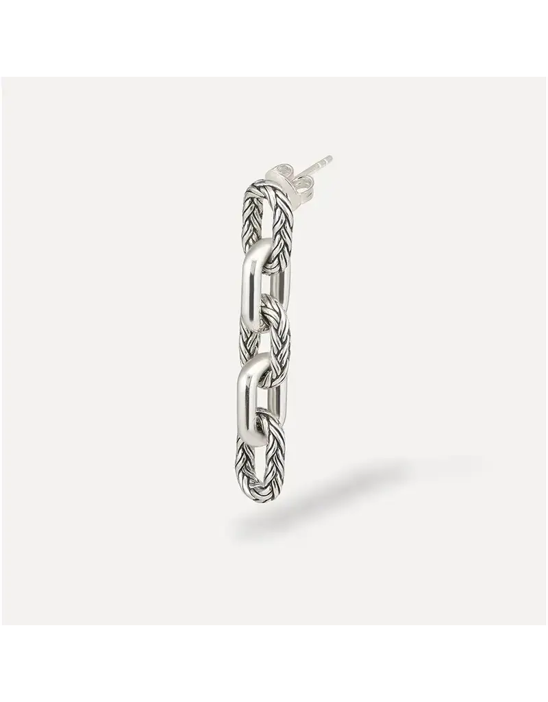 Buddha to Buddha Buddha to Buddha 446 ONE Katja link earhanger silver single piece