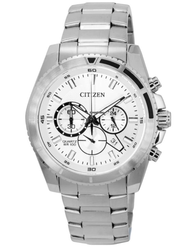Citizen CITIZEN AN8200-50A heren horloge staal chronograaf