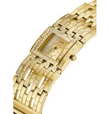 Guess Guess Dames Horloge GW0441L2 Staal met Geelgouden Plating Quartz Vierkant met Zirkonia