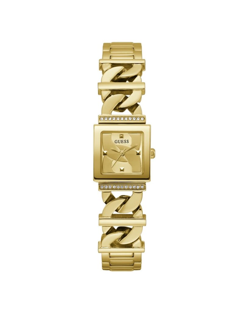 Guess Guess Dames Horloge GW0603L2 Staal met Geelgouden Platin Quartz Vierkant