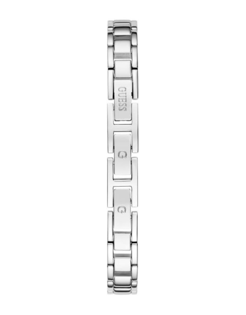 Guess Guess Dames Horloge GW0609L1 Staal Quartz met Zilveren Wijzerplaat