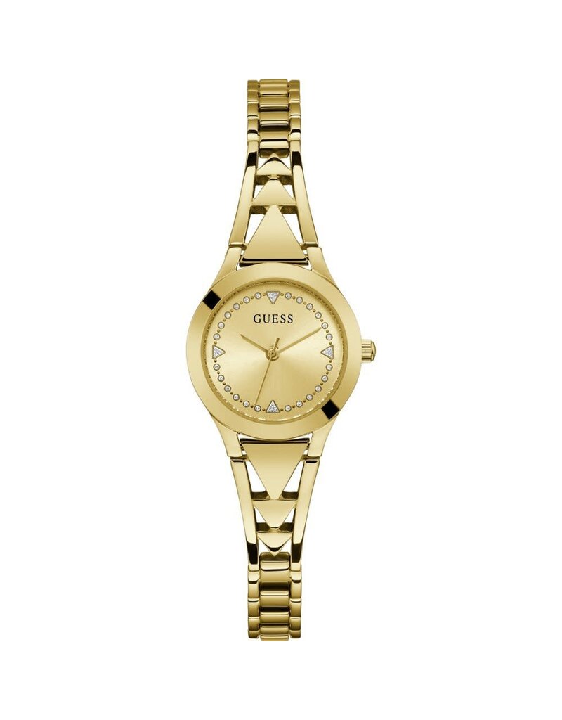 Guess Guess Dames Horloge GW0609L2 Staal met Geelgouden Plating Quartz met Geelgouden Wijzerplaat