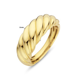 Blinckers Jewelry Huiscollectie BJ 40.27700/18,5 Ring dames 14k goud croissant maat 18,5 LINDA X VOGUE