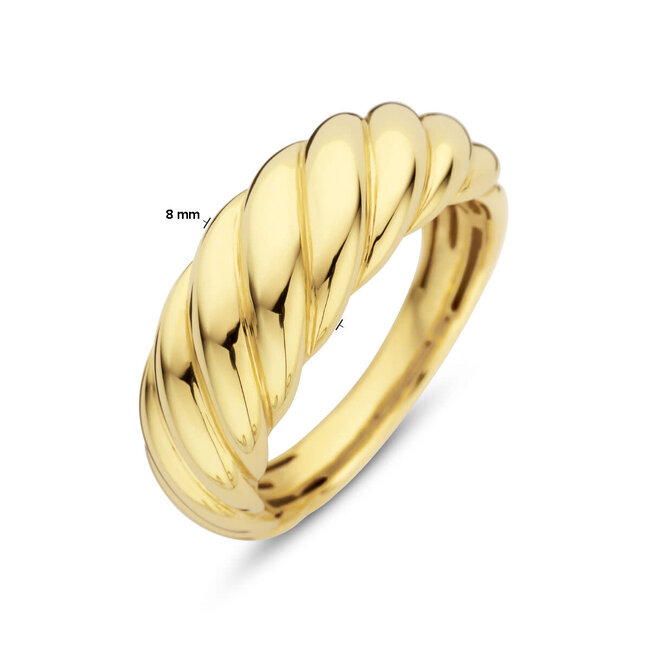 The House Of Blinckers THOB Ring 40.27700/18,5 14k Geelgoud Croissant 8mm Maat 18,5
