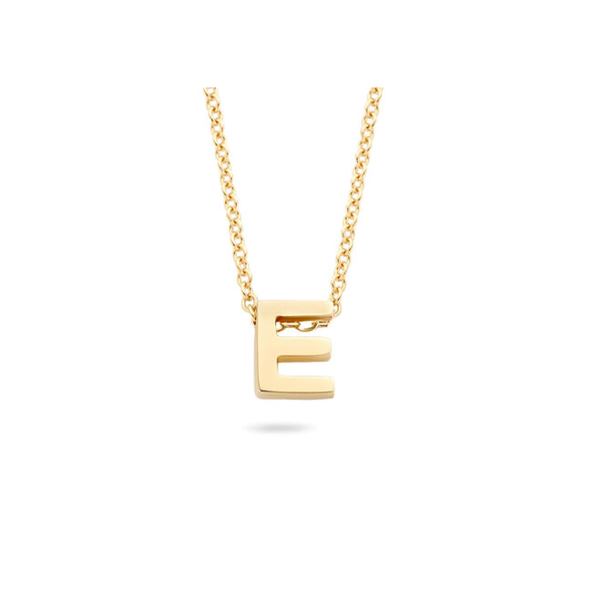 Blush Blush Collier met Hanger 3155YGO_E 14k Geelgoud met de letter E 42cm