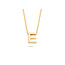 Blush Blush Collier met Hanger 3155YGO_E 14k Geelgoud met de letter E 42cm
