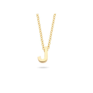 Blush Blush Collier met Hanger 3155YGO_J 14k Geelgoud met de letter J 42cm