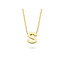 Blush Blush Collier met Hanger 3155YGO_S 14k Geelgoud met de letter S 42cm
