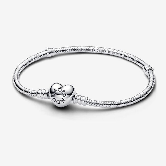 Pandora Pandora Armband 590719-18 Zilver met Hart Sluiting 18cm