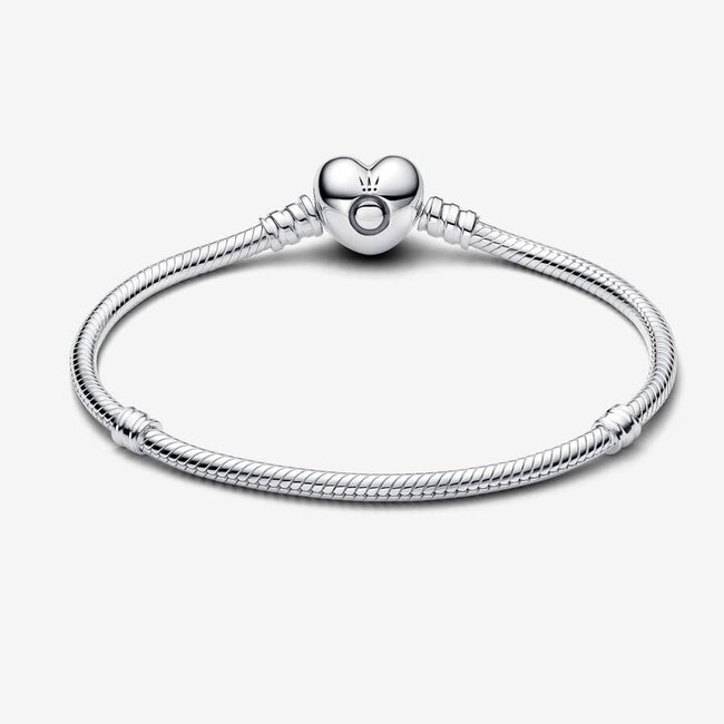 Pandora Pandora Armband 594594C00-20 Zilver met Hart als Sluiting 20 cm