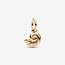 Pandora Pandora Bedel 762685C01 Zilver 14k Geelgouden Plating met Zirkonia Disney Kleine Zeemeermin Schelp 14k Gold-Plated met Zirkonia