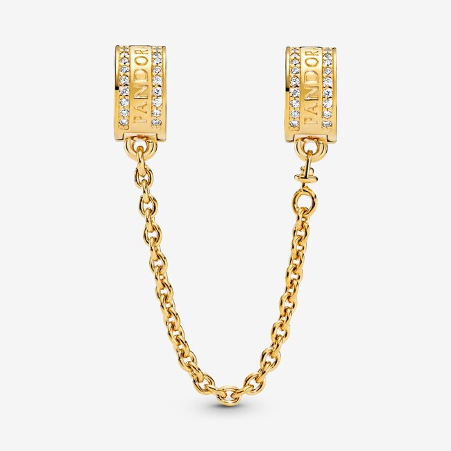 Pandora Pandora Bedel 768642C01-05  Zilver met 14k Geelgouden Plating met Zirkonia