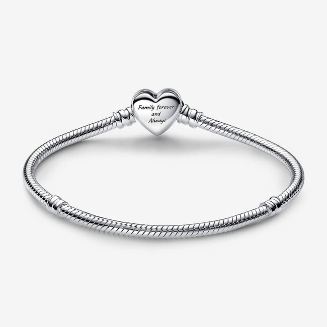 Pandora Pandora Armband 592645C01-19 Zilver met Infinity Hart Sluiting met Zirkonia 19cm
