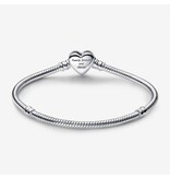 Pandora Pandora Armband 592645C01-20 basis 925 zilver met infinity heart sluiting met zirconia 20 cm lengte.