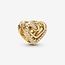Pandora Pandora Bedel 769270C01 Zilver met 14k Geelgouden Plating Hartje met Zirkonia