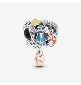 Pandora Pandora 781682C01 bedel in 925 zilver disney Lilo en Stitch zilver en 14k rosegold-plated bedel