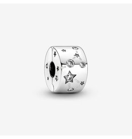 Pandora Pandora 790010C01 bedel in 925 zilver met sterren en zirkonia