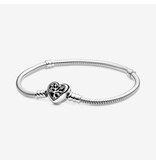 Pandora Pandora armband 598827C01-17 met levensboom in hartsluiting maat 17