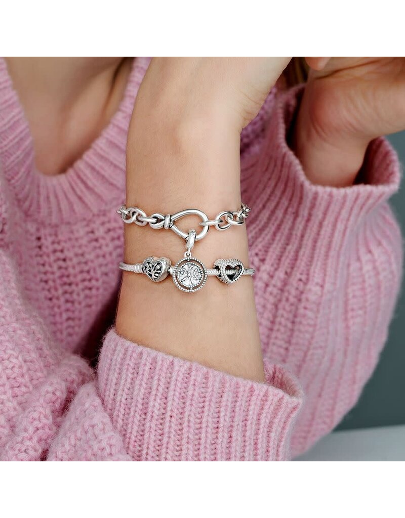 Pandora Pandora armband 598827C01-17 met levensboom in hartsluiting maat 17