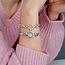 Pandora Pandora Armband  598827C01-20 Zilver met Hartvormige Sluiting met Zirkonia Maat 20