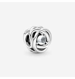 Pandora Pandora 790064C01 bedel fantasie in 925 zilver met zirkonia