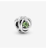 Pandora Pandora 790065C03 Bedel fantasie in 925 zilver met groene zirkonia