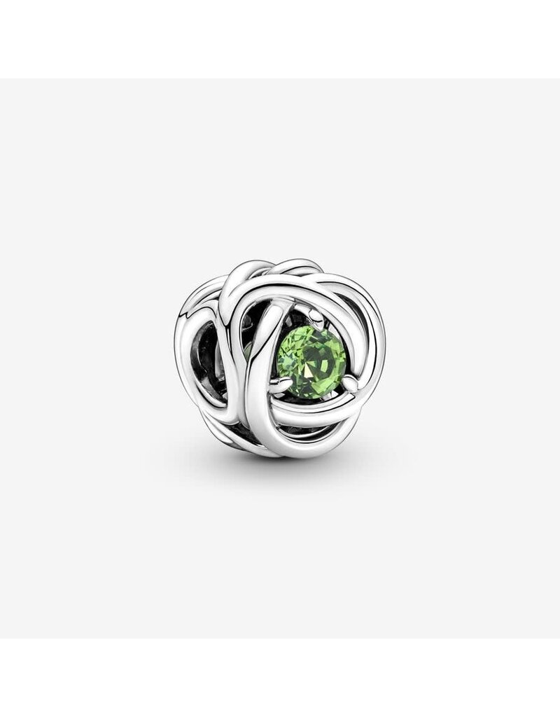 Pandora Pandora 790065C03 Bedel fantasie in 925 zilver met groene zirkonia