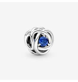 Pandora Pandora 790065C07 bedel fantasie in 925 zilver met blauwe zirkonia