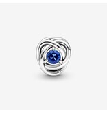 Pandora Pandora 790065C07 bedel fantasie in 925 zilver met blauwe zirkonia