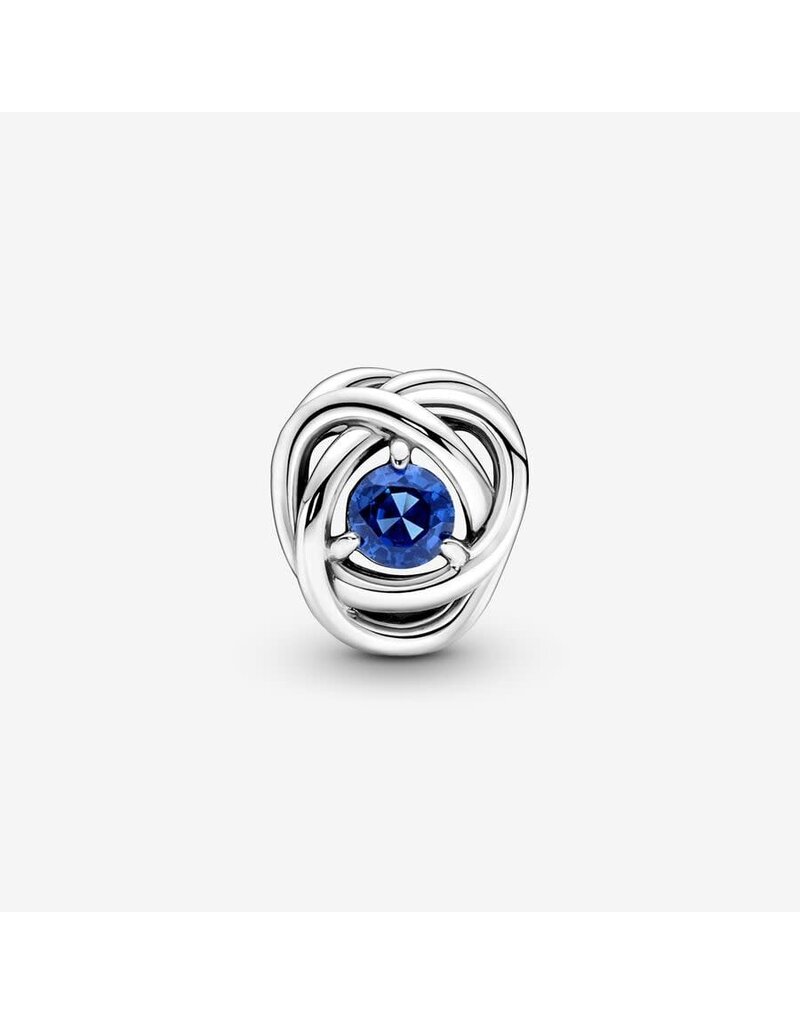 Pandora Pandora 790065C07 bedel fantasie in 925 zilver met blauwe zirkonia