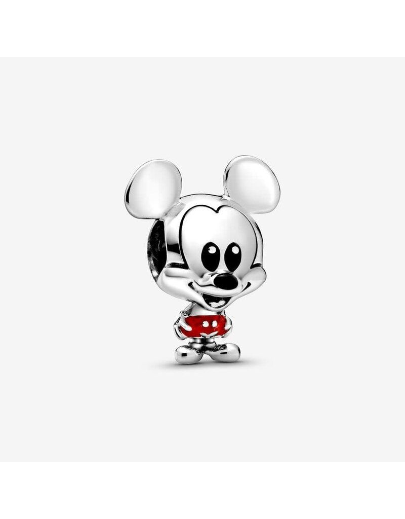Pandora Pandora 798905C01 bedel in 925 zilver Disney Mickey Mouse met rood en zwart