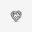 Pandora Pandora 799218C01 bedel in 925 zilver hart met zirkonia