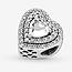 Pandora Pandora 799218C01 bedel in 925 zilver hart met zirkonia