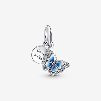 Pandora Pandora Bedel 790757C01 Zilver Blauwe Vlinder
