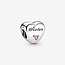 Pandora Pandora Bedel 791946PCZ Zilver Sister Heart met Rose Zirkonia
