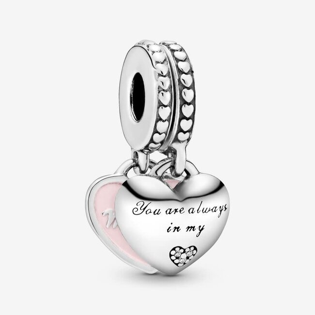 Pandora Pandora Bedel 792072EN40  925 Zilver Mother and Daugther met rose Zirkonia