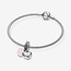 Pandora Pandora Bedel 792072EN40  925 Zilver Mother and Daugther met rose Zirkonia