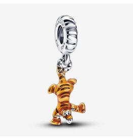 Pandora Pandora 79213C01 bedel in 925 zilver Disney Tiger met transparant oranje emaille