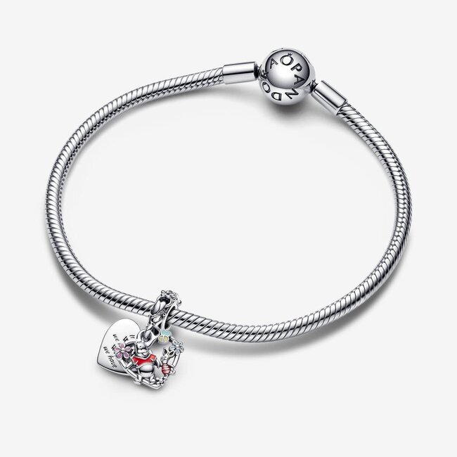Pandora Pandors 792214C01 bedel in 925 zilver Disney Winnie the Pooh met kleur