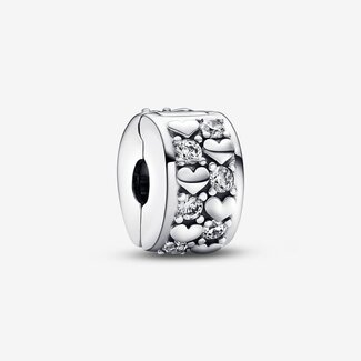 Pandora Pandora Bedel 792235C01 Zilver Hart met Zirkonia Clip