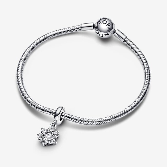 Pandora Pandora Bedel 792247C01 Zilver PAW Bangle met Zirkonia