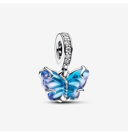 Pandora Pandora 792698C01 bedel in 925 zilver Butterfly  met bi-color Murano glas