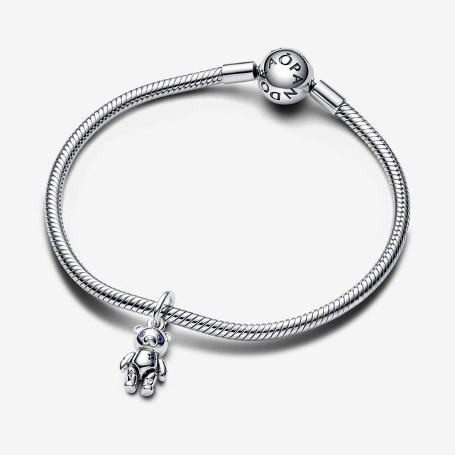 Pandora Pandora Bedel 792986C01 Zilver Teddybeer met Meerkleurig Kristal