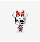 Pandora Pandora 798880C02 bedel in 925 zilver Disney Minnie met rood en zwart emaille