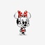 Pandora Pandora Bedel 798880C02 Zilver Disney Minnie met Rood en Zwart Emaille