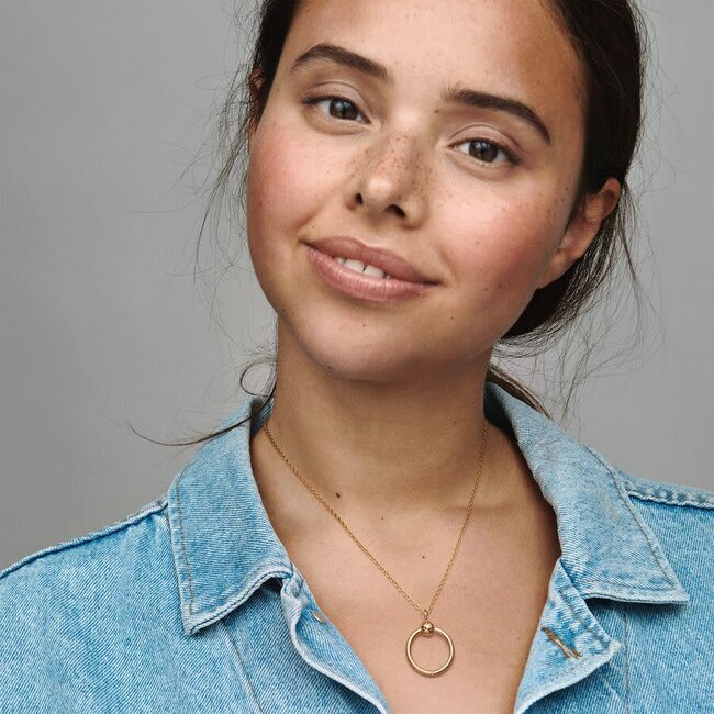 Pandora Pandora Hanger 368736C00  Zilver met 14k Geelgouden Plating