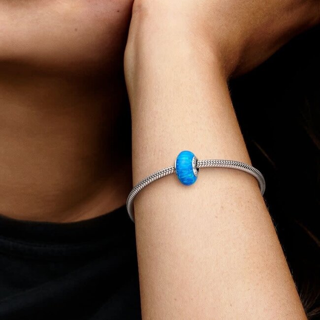Pandora pandora 79169c02 blauwe opal steen bedel